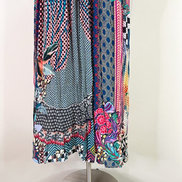 Anthropologie | Bhanuni by Jyoti Patterned Maxi Long Sleeve Slit Boho Maci Dress - Picture 6 of 16